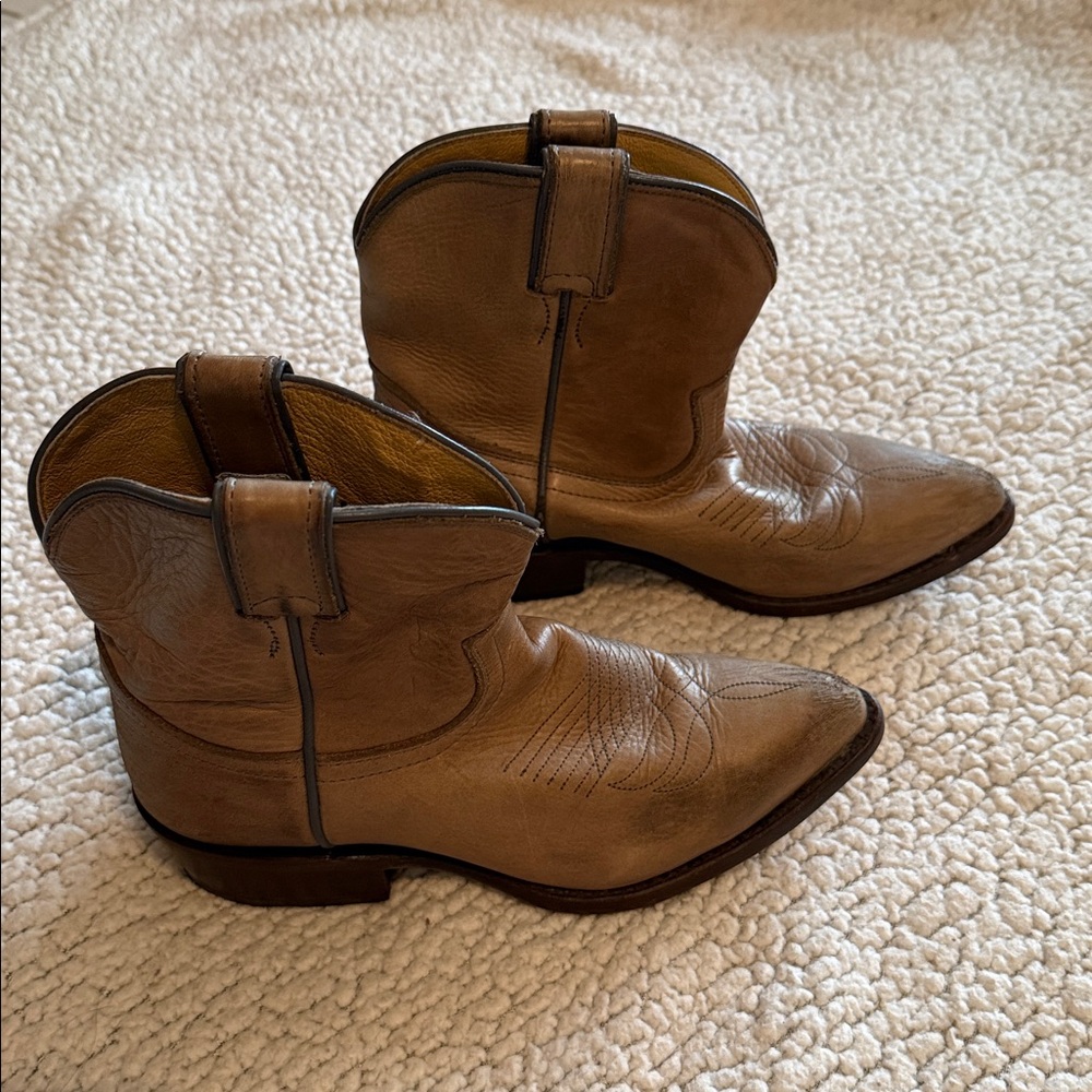Frye Billy Short Western Ankle Boots Booties Size 6.5 - Picture 5 of 8